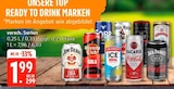 Alkoholische Mixgetränke im Angebot bei EDEKA in Rostock Alkoholische Mixgetränke Angebote von Jim Beam, Havana Club, Smirnoff, Bacardi, Jack Daniel's, Captain Morgan oder Oldesloer bei EDEKA Rostock für 1,99 €
