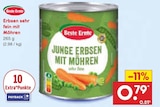 Erbsen sehr fein mit Möhren bei Netto Marken-Discount im Velbert Prospekt für 0,79 €