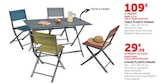 Table pliante Dinard en promo chez Hyper U Aix-en-Provence à 29,99 €
