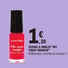 Vernis à ongles - MY TODAY MAKE UP - E.Leclerc Vernis à ongles - MY TODAY MAKE UP à 1,20 € dans le catalogue E.Leclerc