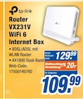 Router VX231V WiFi 6 Internet Box bei expert im Siegburg Prospekt für 109,99 €