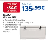 Promo Glacière 142L à 135,99 € dans le catalogue Costco à Pontault-Combault