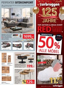 Sitzmöbel im Zurbrüggen Prospekt "RED SHOPPING WEEK" mit 20 Seiten (Mülheim (Ruhr))