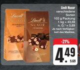 Nuxor im E center Prospekt Nuxor von Lindt im aktuellen E center Prospekt für 4,49 €