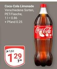 Aktuelle Coca Cola Angebote bei GLOBUS in Gießen Aktuelles Limonade Angebot bei GLOBUS in Gießen ab 1,29 €