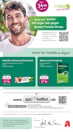 mea - meine apotheke Prospekt für Bensheim mit 4 Seiten mea - meine apotheke Prospekt für Bensheim: "Unsere August-Angebote", 4 Seiten, 01.08.2026 - 31.08.2026