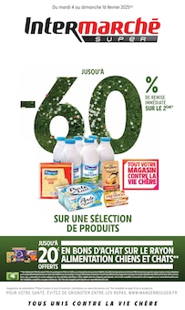 Prospectus Intermarché de la semaine "JUSQU'À -60% DE REMISE IMMÉDIATE SUR LE 2ÈME" avec 1 pages, valide du 04/02/2025 au 16/02/2025 pour Langogne et alentours