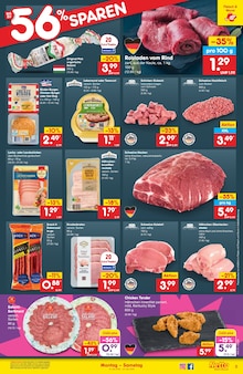 Fleisch im Netto Marken-Discount Prospekt "Aktuelle Angebote" mit 51 Seiten (Halle (Saale))