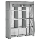 HOMCOM Kleiderschrank hellgrau Edelstahl B/H/L: ca. 43x125x162,5 cm für 24,99 € bei POCO im Angebot HOMCOM Kleiderschrank hellgrau Edelstahl B/H/L: ca. 43x125x162,5 cm im aktuellen POCO Prospekt