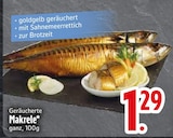 Geräucherte Makrele im Angebot bei EDEKA in Passau Geräucherte Makrele Angebote bei EDEKA Passau für 1,29 €