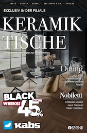 Kabs Prospekt für Giekau mit 19 Seiten Kabs Prospekt für Giekau: "ELEGANZ UND VIELSEITIGKEIT FÜR IHR ESSZIMMER.", 19 Seiten, 24.10.2025 - 01.12.2025