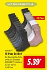 10 Paar Socken im Angebot bei Lidl in Lüdenscheid 10 Paar Socken Angebote von esmara bei Lidl Lüdenscheid für 5,39 €