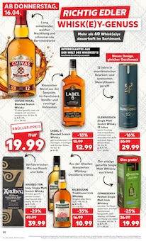 Whisky im Kaufland Prospekt "Aktuelle Angebote" mit 56 Seiten (München)