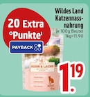 Katzennassnahrung im Angebot bei EDEKA in Passau Katzennassnahrung Angebote von Wildes Land bei EDEKA Passau für 1,19 €