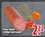 Puten-Salami oder Geflügel-Sportsalami Angebote bei EDEKA Straubing für 2,22 €