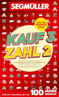 Segmüller Prospekt Kauf 3 zahl 2 mit 8 Seiten