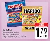 Minis Starmix im Angebot bei EDEKA in Hof Minis Starmix Angebote von Haribo bei EDEKA Hof für 1,79 €