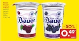 Heidelbeeren im Netto Marken-Discount Prospekt Fruchtjoghurt Kirsche von Bauer im aktuellen Netto Marken-Discount Prospekt für 0,49 €