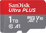 Ultra PLUS microSDXC 1 TB UHS-I-Speicherkarte von SanDisk für 74,99 € bei MediaMarkt Saturn im Angebot Ultra PLUS microSDXC 1 TB UHS-I-Speicherkarte von SanDisk im aktuellen MediaMarkt Saturn Prospekt