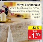 Vinyl-Tischdecke im Angebot bei Zimmermann in Delmenhorst Vinyl-Tischdecke Angebote bei Zimmermann Delmenhorst für 1,99 €