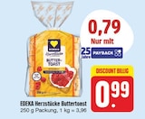 EDEKA Kammerstein - Herzstücke Buttertoast Angebot im Prospekt Herzstücke Buttertoast bei EDEKA im Kammerstein Prospekt für 0,79 €