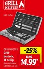 Grillbesteck, 18-teilig Angebote von Grillmeister bei Lidl Kiel für 14,99 €