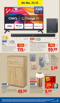 Fernseher im Lidl Prospekt "LIDL LOHNT SICH" mit 57 Seiten (Albstadt)