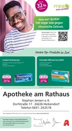 Aktueller mea - meine apotheke Apotheken Prospekt für Heikendorf: Unsere Juni-Angebote mit 4} Seiten, 01.06.2025 - 30.06.2025