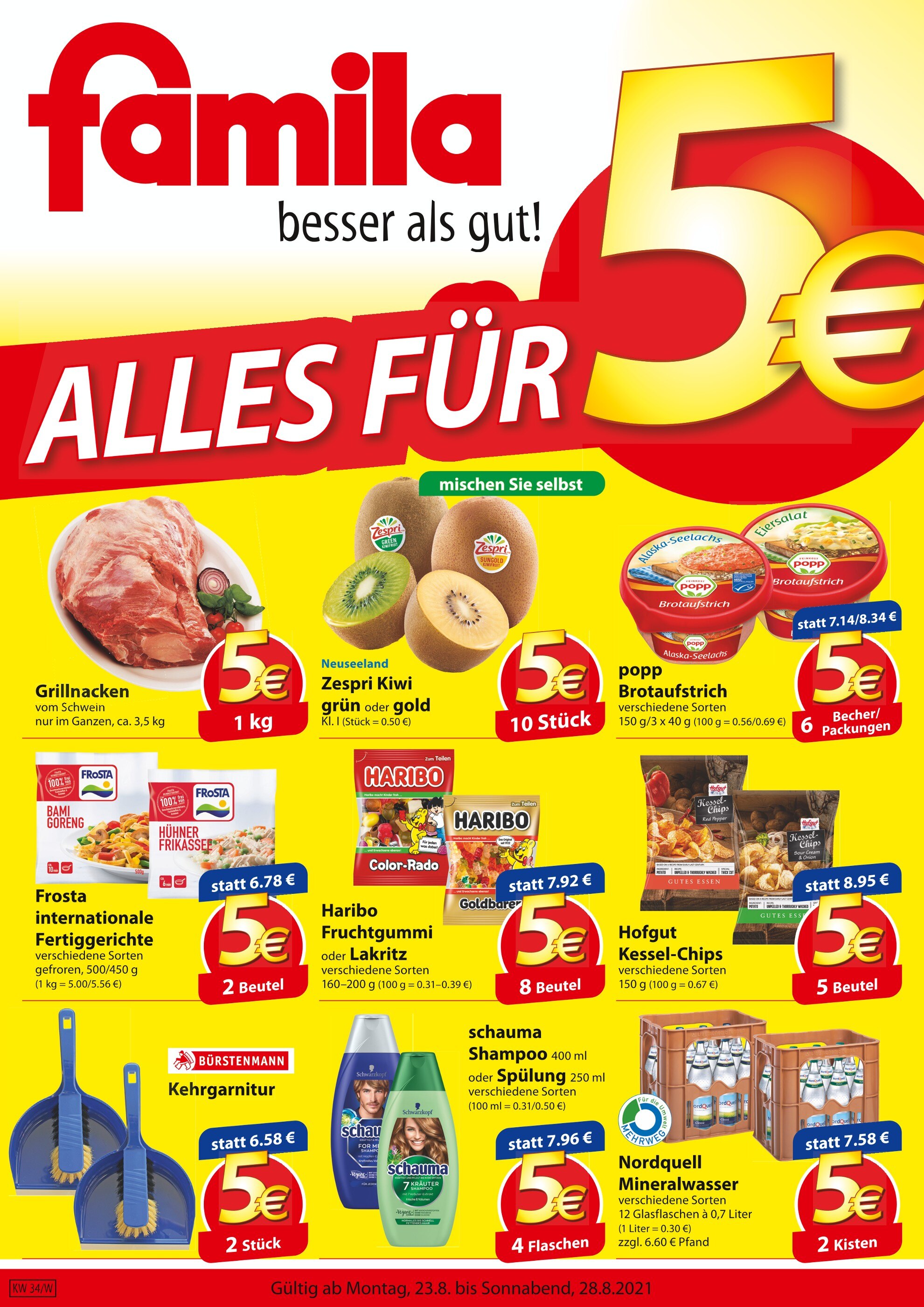 famila Nordost Wasser Angebot und Preis aus dem aktuellen Prospekt