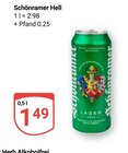 Hell im Angebot bei GLOBUS in Wolfenbüttel Hell Angebote von Schönramer bei GLOBUS Wolfenbüttel für 1,49 €
