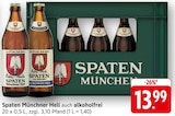 Münchner Hell im Angebot bei E center in Stuttgart Münchner Hell Angebote von Spaten bei E center Stuttgart für 13,99 €