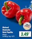 Deutsche Rote Paprika im Angebot bei Lidl in Sankt Augustin Deutsche Rote Paprika Angebote von Bioland bei Lidl Sankt Augustin für 3,49 €