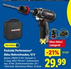 Akku-Bohrschrauber, 12 V Angebote von Parkside Performance bei Lidl Bünde für 29,99 €