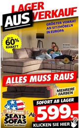 Seats and Sofas Prospekt für Leipzig: "LAGER AUSVERKAUF", 1 Seite, 24.02.2024 - 08.03.2024
