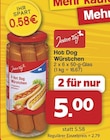 Hot Dog Würstchen von Jeden Tag für 5,00 € bei famila Nordwest im Angebot Hot Dog Würstchen von Jeden Tag im aktuellen famila Nordwest Prospekt