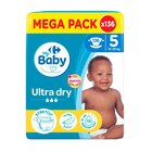Couches Ultra Dry "Mega Pack" - CARREFOUR BABY en promo chez Carrefour Yerres à 19,85 €