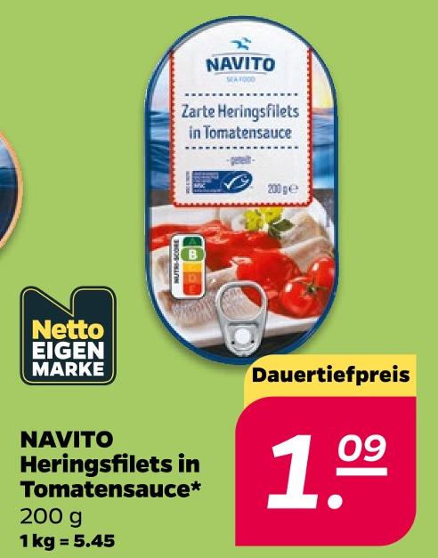 Heringsfilets in Tomatensauce