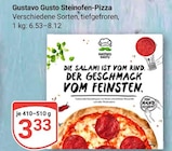 Steinofen-Pizza von Gustavo Gusto für 3,33 € bei GLOBUS im Angebot Steinofen-Pizza von Gustavo Gusto im aktuellen GLOBUS Prospekt