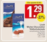 Maître Chocolatier Tafelschokolade bei WEZ im Minden Prospekt für 1,29 €