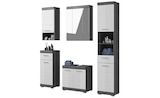 Badmöbel-Set SCHLOONSEE 5 teilig bestehend aus: Hochschrank WBU Spiegelschrank Unterschrank Hängeschrank Schloonsee im aktuellen Höffner Prospekt für 505,00 €