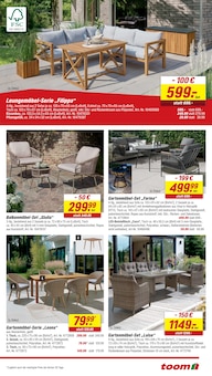 Gartensitzmöbel im aktuellen toom Baumarkt Prospekt (Bochum) Gartensitzmöbel im toom Baumarkt Prospekt "Respekt, wer's selber macht." mit 32 Seiten (Bochum)