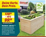 toom Baumarkt Wildeshausen - Hochbeet Marina Angebot im Prospekt Hochbeet Marina bei toom Baumarkt im Wildeshausen Prospekt für 99,99 €
