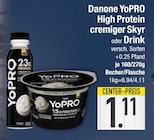YoPRO High Protein cremiger Skyr oder Drink von Danone im aktuellen EDEKA Prospekt für 1,11 €