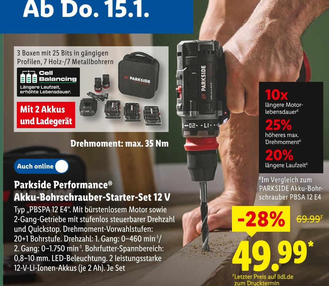 Akku-Bohrschrauber-Starter-Set 12 V