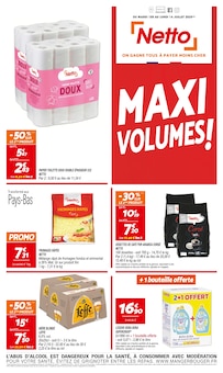 Prospectus Netto de la semaine "MAXI VOLUMES !" avec 1 pages, valide du 01/07/2025 au 14/07/2025 pour Morestel et alentours