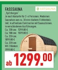 Fasssauna Spitzbergen im Angebot bei Marktkauf in Solingen Fasssauna Spitzbergen Angebote von ARTSAUNA bei Marktkauf Solingen für 1.299,00 €