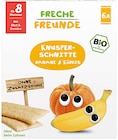 Knusper-Schnitte Banane & Kürbis von Freche Freunde für 1,79 € bei Rossmann im Angebot Knusper-Schnitte Banane & Kürbis von Freche Freunde im aktuellen Rossmann Prospekt