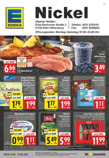 Aktueller EDEKA Prospekt "Aktuelle Angebote" für Köln Aktueller EDEKA Prospekt für Köln mit Seiten