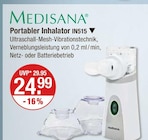 Portabler Inhalator IN515 im V-Markt Prospekt Portabler Inhalator IN515 von Medisana im aktuellen V-Markt Prospekt für 24,99 €