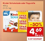 Schokolade Angebote von Kinder bei Netto Marken-Discount Siegen für 4,69 €